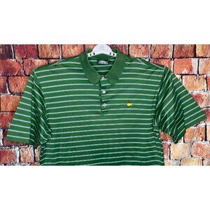 Masters Golf Short Sleeve Polo Shirt Augusta Georgia Clubhouse Collection Large